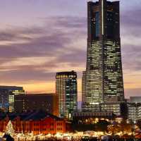 橫濱景點｜橫濱地標塔欣賞橫濱港未來璀璨夜景—空中花園展望台