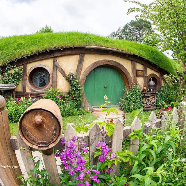 Hobbiton, located in Matamata, New Zealand,