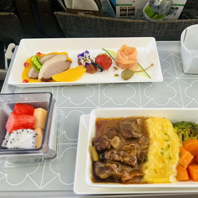 Fly in Comfort: EVA Air Premium Economy to London”
