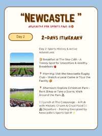 Newcastle itinerary for Sports Fans ⚽🏀