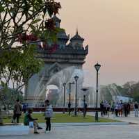 Patuxai: A Vientiane Icon - Sunset Jogs and Water Wonders