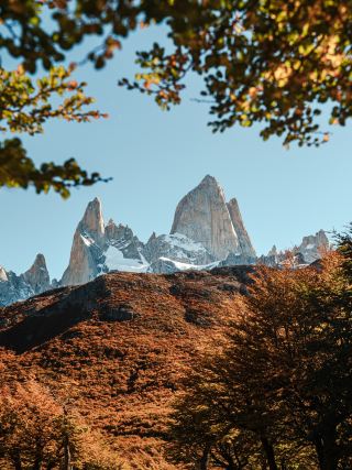 火紅燃燒的費茲羅伊山