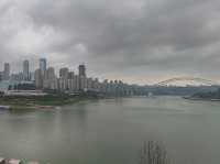 在來福士大樓觀景台俯瞰朝天門廣場