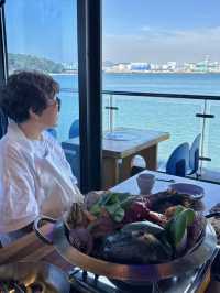 인천 영종도 구읍뱃터 바다앞 조개찜 맛집추천 오션뷰타워