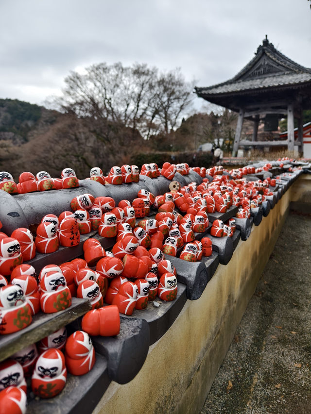 滿佈可愛達摩的勝尾寺