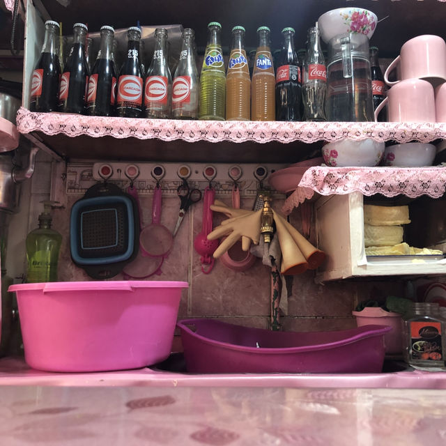 ピンクで統一されたお店