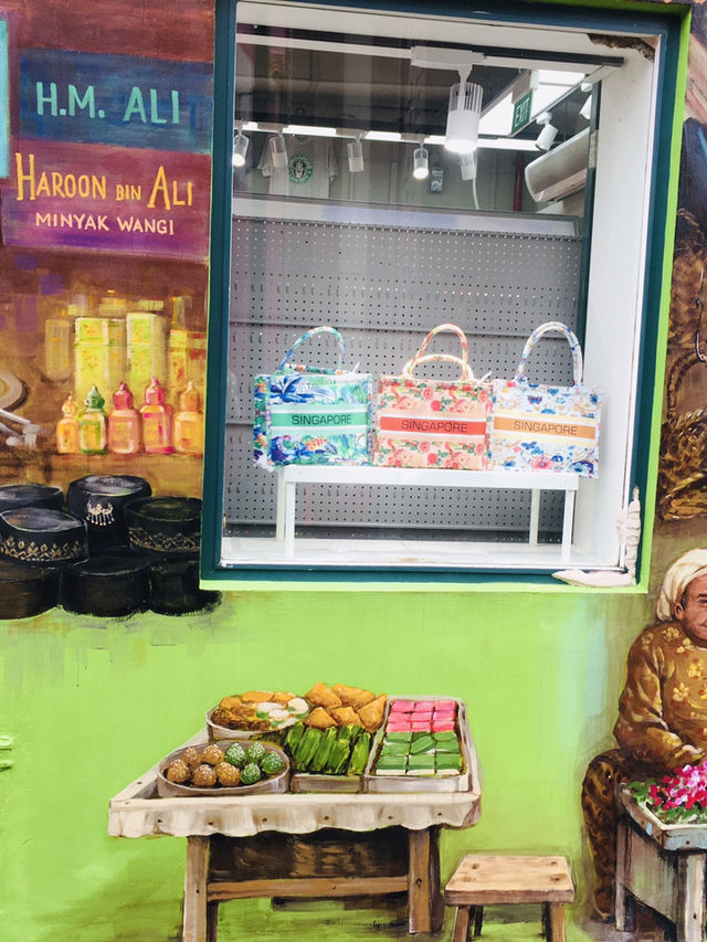 เสน่ห์ย่านKampong Glam ถนนMuscat Street Artต้องไป