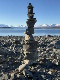 Tekapo - Lake, Dog statue & Church 