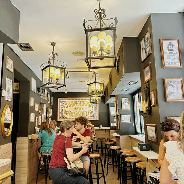 コスパ良し！ミニサンドイッチとビール🍻【Cervecería 100 Montaditos】