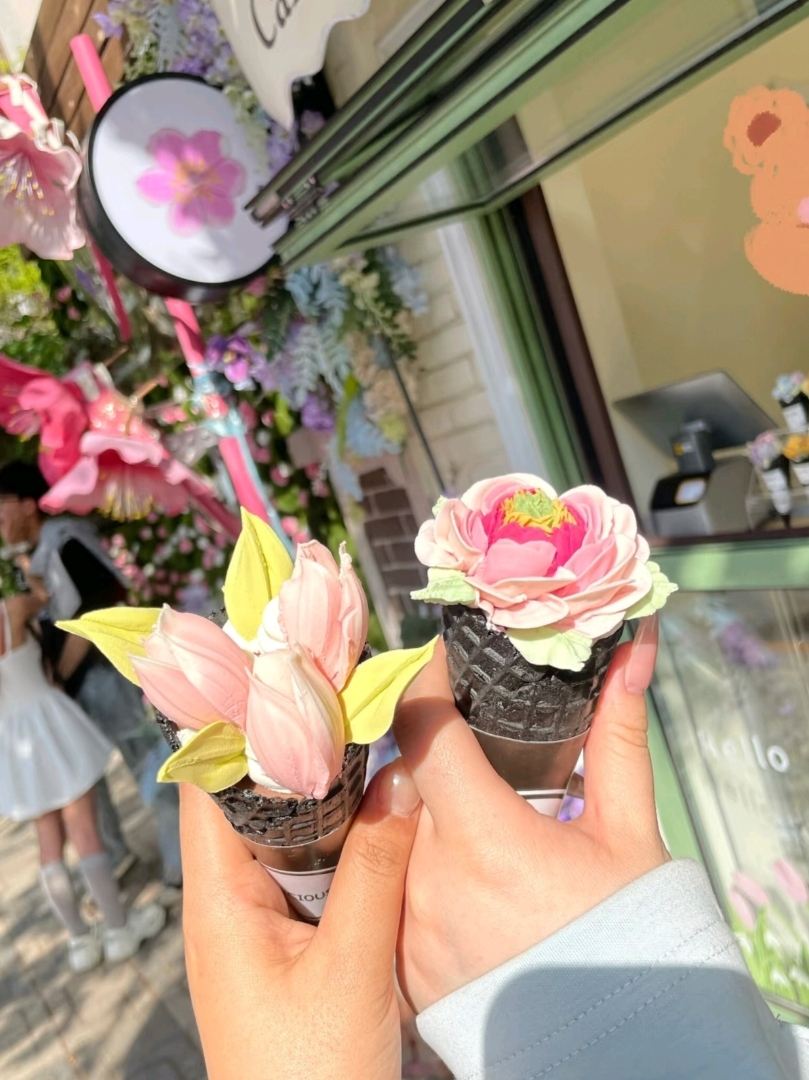 天津で話題の花の形をしたアイスクリーム | Trip.com Wudadao Subdistrict
