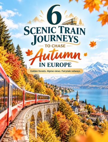 🍁🚆 6 EPIC SCENIC TRAIN JOURNEYS TO CHASE AUTUMN VIBES IN EUROPE