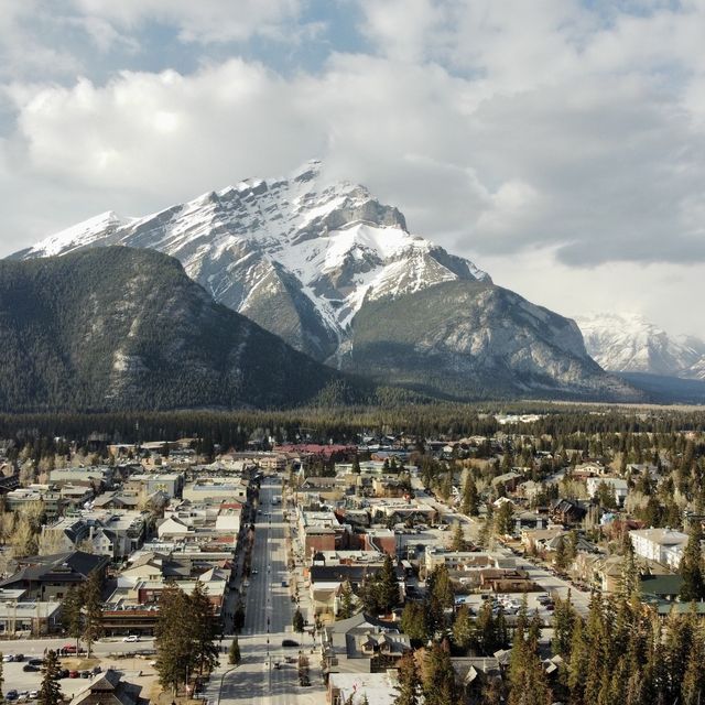 Cascade Mountain and the Canadian Rockies!