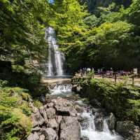 Osaka, Japan, Minoh waterfall.