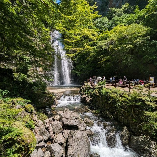 Osaka, Japan, Minoh waterfall.