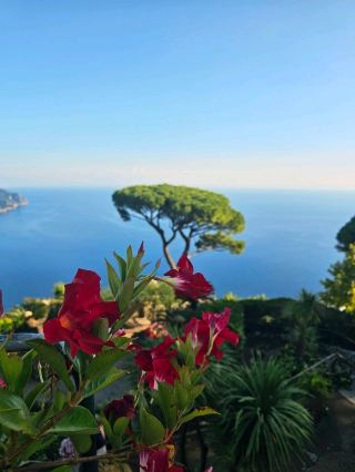 Ravello, a jewel suspended between sky and sea, rests gracefully on the steep cliffs above the Tyrrhenian’s turquoise waves. Accessible by car or bus from Amalfi, this enchanting town whispers stories of beauty and calm. We wandered through its sun-drenched alleys, marveled at the timeless elegance of Villa Rufolo, and stood in awe before the Duomo’s silent grace. The air was filled with jasmine and distant waves, and our day found its sweetest note with a heavenly gelato from Baffone Gelateria Artigianale — a perfect taste of Ravello’s magic.