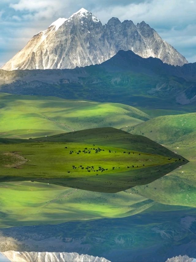 🏔️ Sacred Peaks and Sky Reflections – Yala National Park, Sichuan