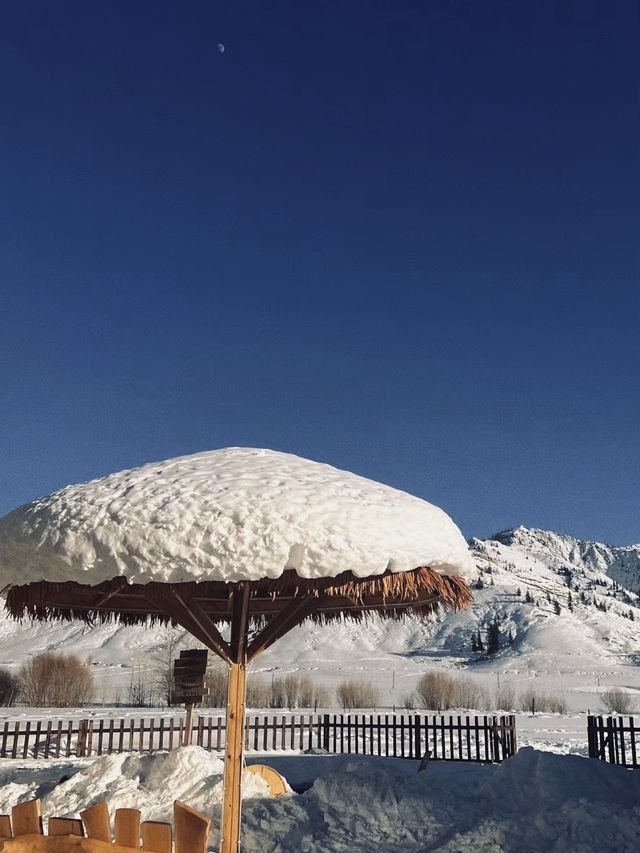 去可可托海滑雪、看雪山、感受山川壯闊
