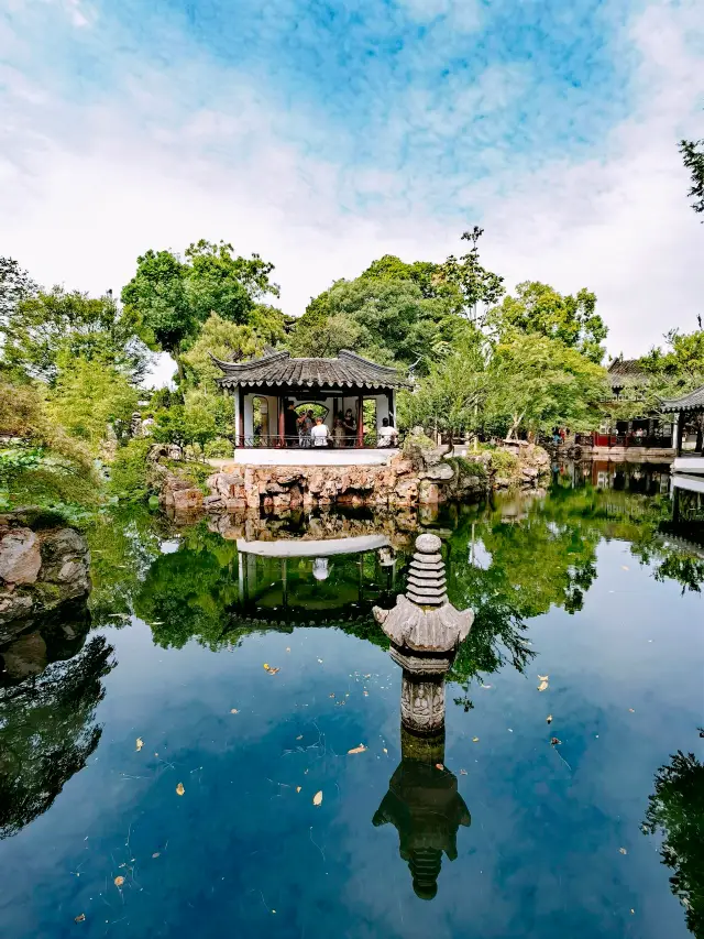 Famous Chinese garden, the Humble Administrator's Garden in Suzhou