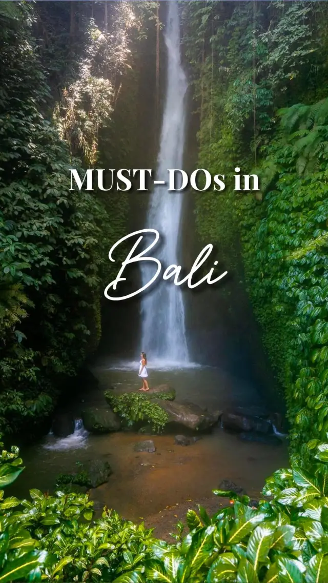 Your journey to Bali won't be complete without…