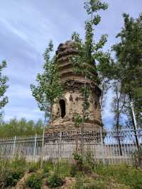涿州•永安寺塔，少見未大修保持原樣的遼塔
