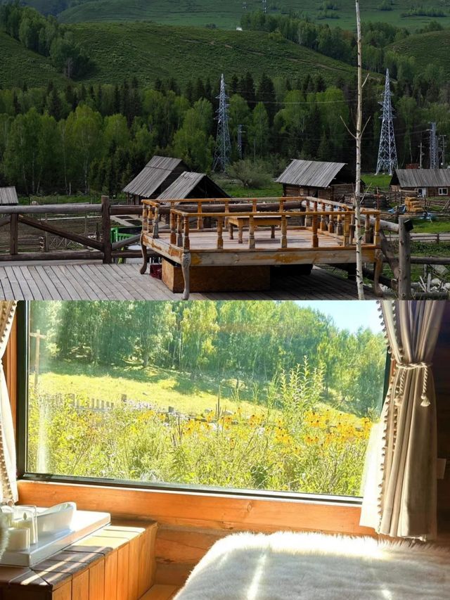 禾木這間小木屋,滿足你對阿勒泰的所有幻想。