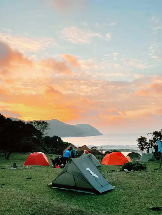 麥理浩徑海邊露營 