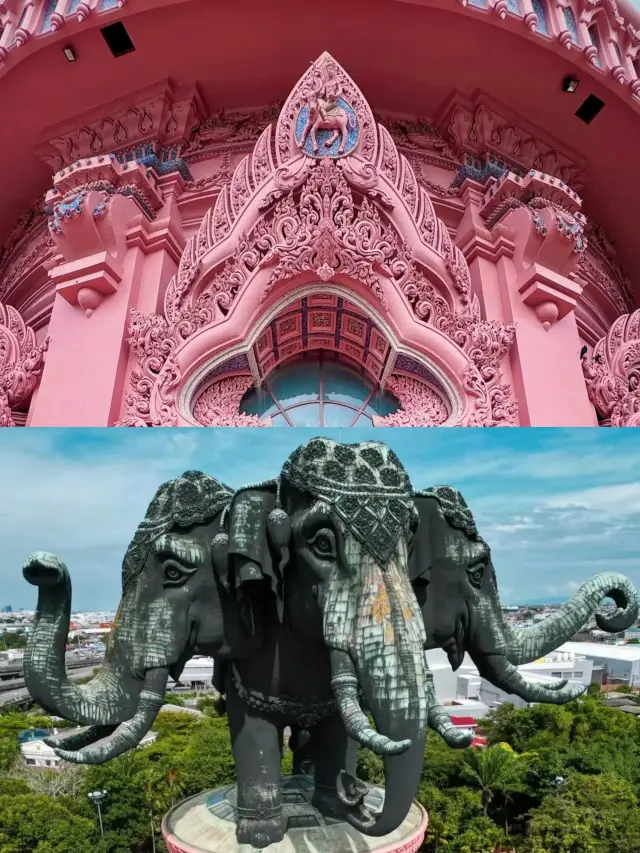 Amazing! There is such a romantic pink fantasy building in Bangkok!