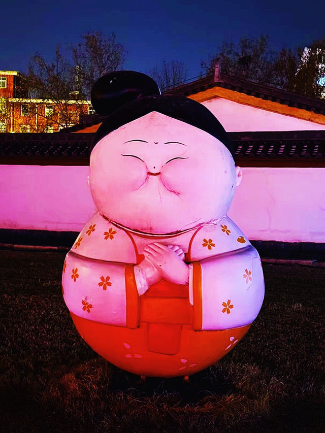 給足了過年的氣氛：隋唐洛陽城九州池燈會