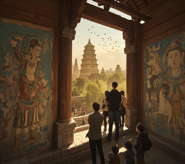 大雁塔是著名的歷史文化景點 大雁塔是著名的歷史文化景點