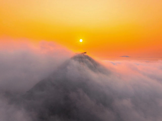 梅沙尖上，邂逅絕美日出#