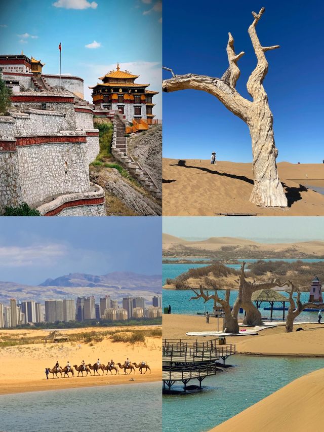 在烏海感受一半沙漠一半海