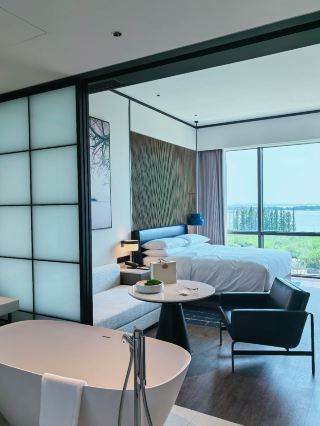 The newly opened Sheraton Hotel