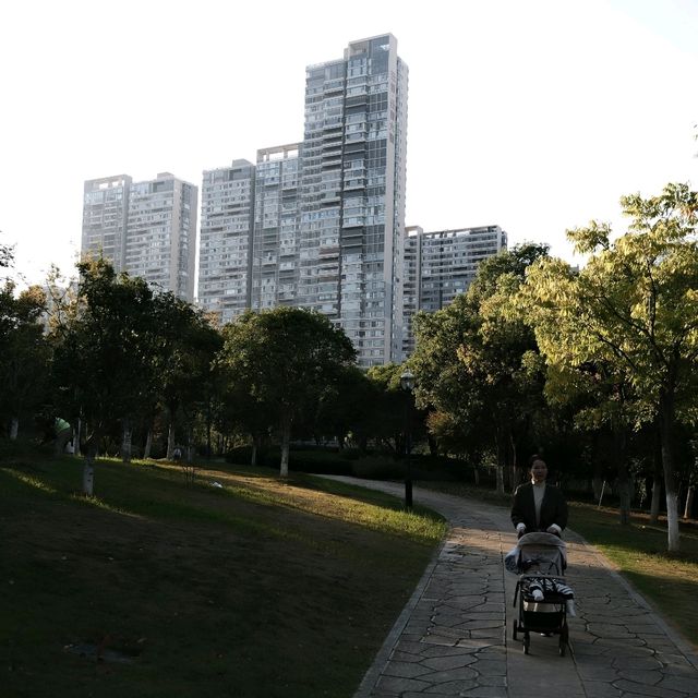 Golden Hour in Ganzhou Central Park 🌅✨ Golden Hour in Ganzhou Central Park 🌅✨