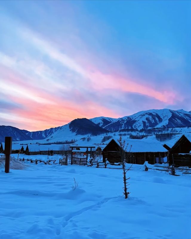 阿勒泰冬日童話滑雪雪蘑菇絕美機位攻略