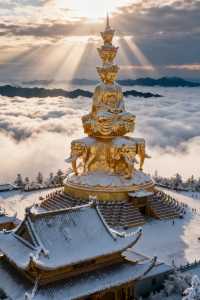 峨眉初雪已至!這份2日冬季玩雪全攻略請收好