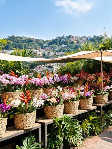 Hiding in a South American flower-filled mountain city, lying back