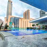 Executive Club Room with Twin Towers View