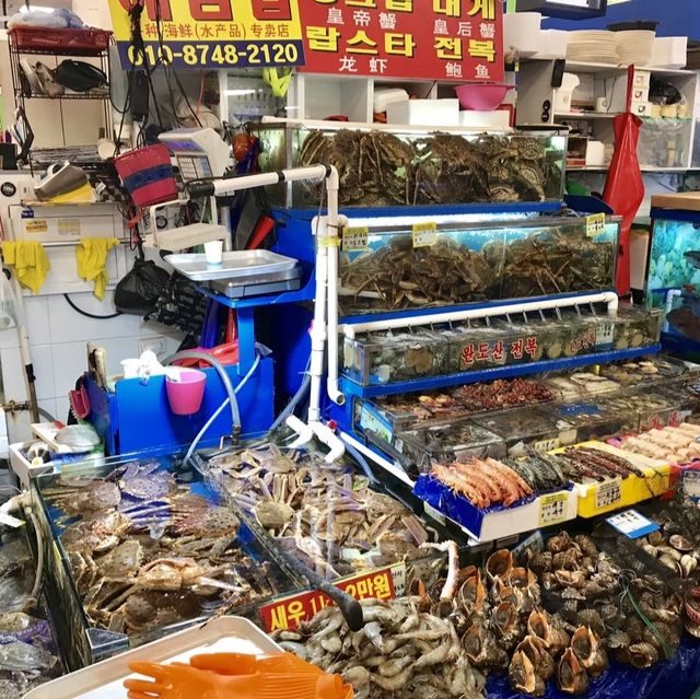 📣🎺吃喝玩樂嚟喇💖🫰🏽韓國鷺梁津海產市場😋🤤食海鮮必到此處