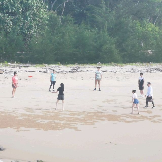 A beautiful beach located in a City