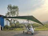 Ultra light plane at Pokhara, Nepal 