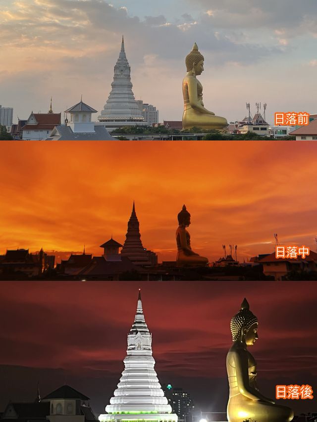 私人水門寺觀景台？🛕 一個人獨霸曼谷小眾cafe天台看浪漫日落🌄