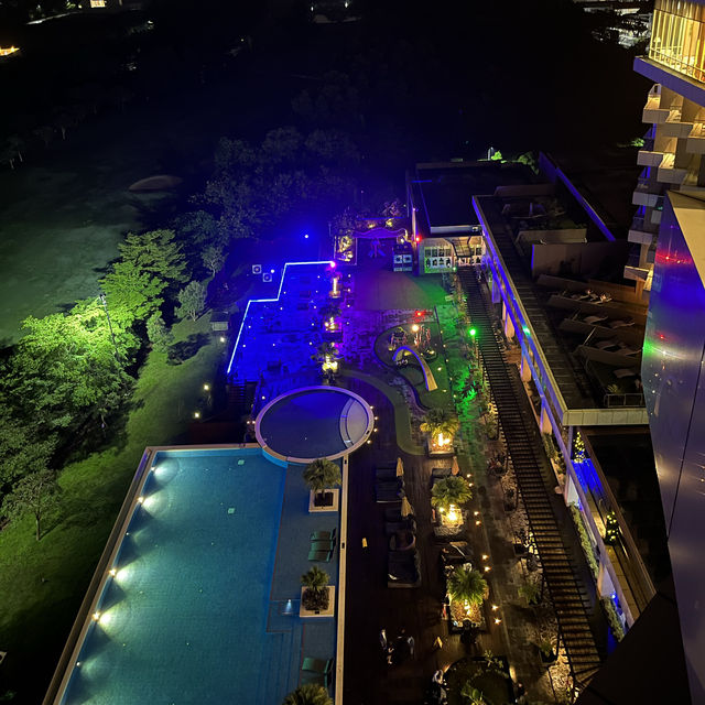 New Year Countdown with Fireworks frm Balcony