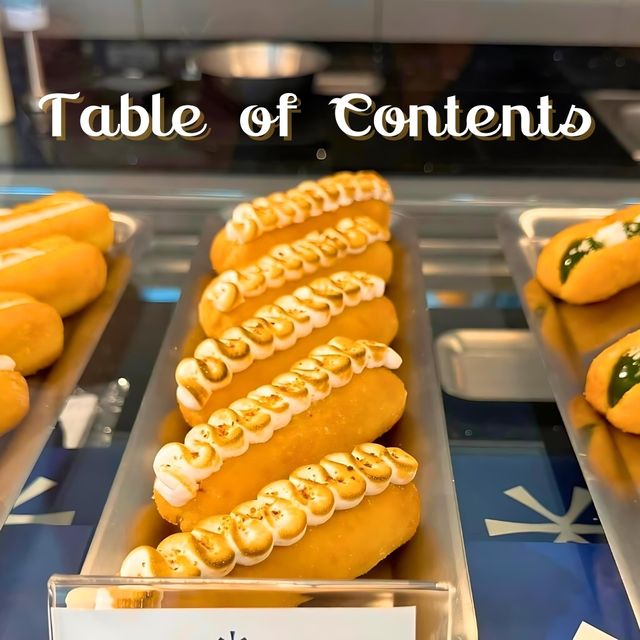 🍮 Table of Contents คาเฟ่สุดฮิป