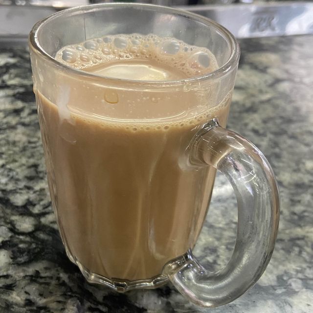 Malaysian Roti Canai and Teh Tarik Breakfast