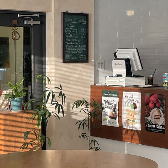 釜山の田浦エリアにある"Once a scenery"☕