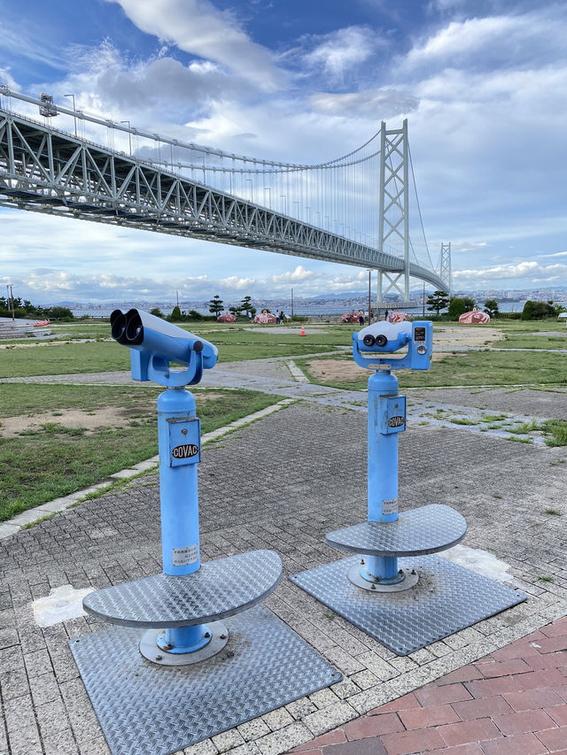 【淡路島】絶景！真下から眺める明石海峡大橋