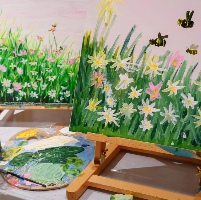 ไปวาดรูปฮีลใจกับคลาส Acrylic Painting Class 🎈🧡
