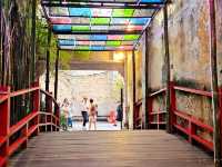 A stroll on the mural art street at the centre of the city, Kwai Zai Hong