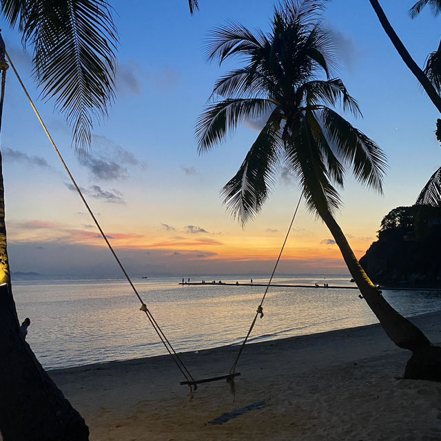 🇹🇭帕岸島上連續去四天的沙灘-Rin Nai Beach 