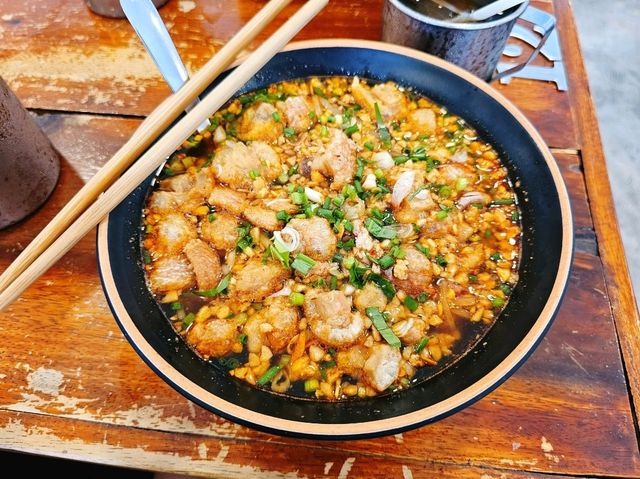 ก๋วยเตี๋ยวต้มยำกากหมู สูตรโบราณ 🍜